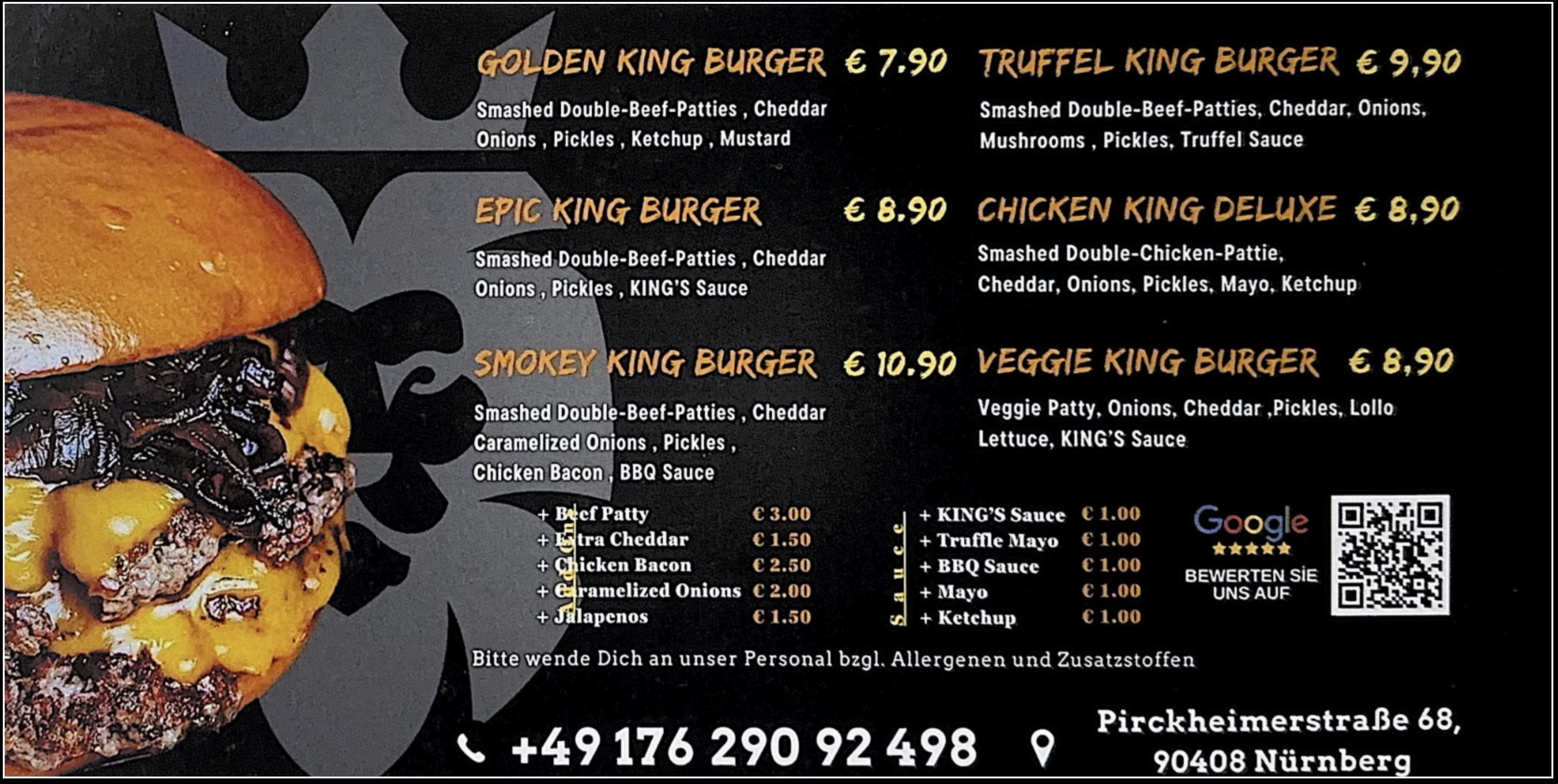Menu board