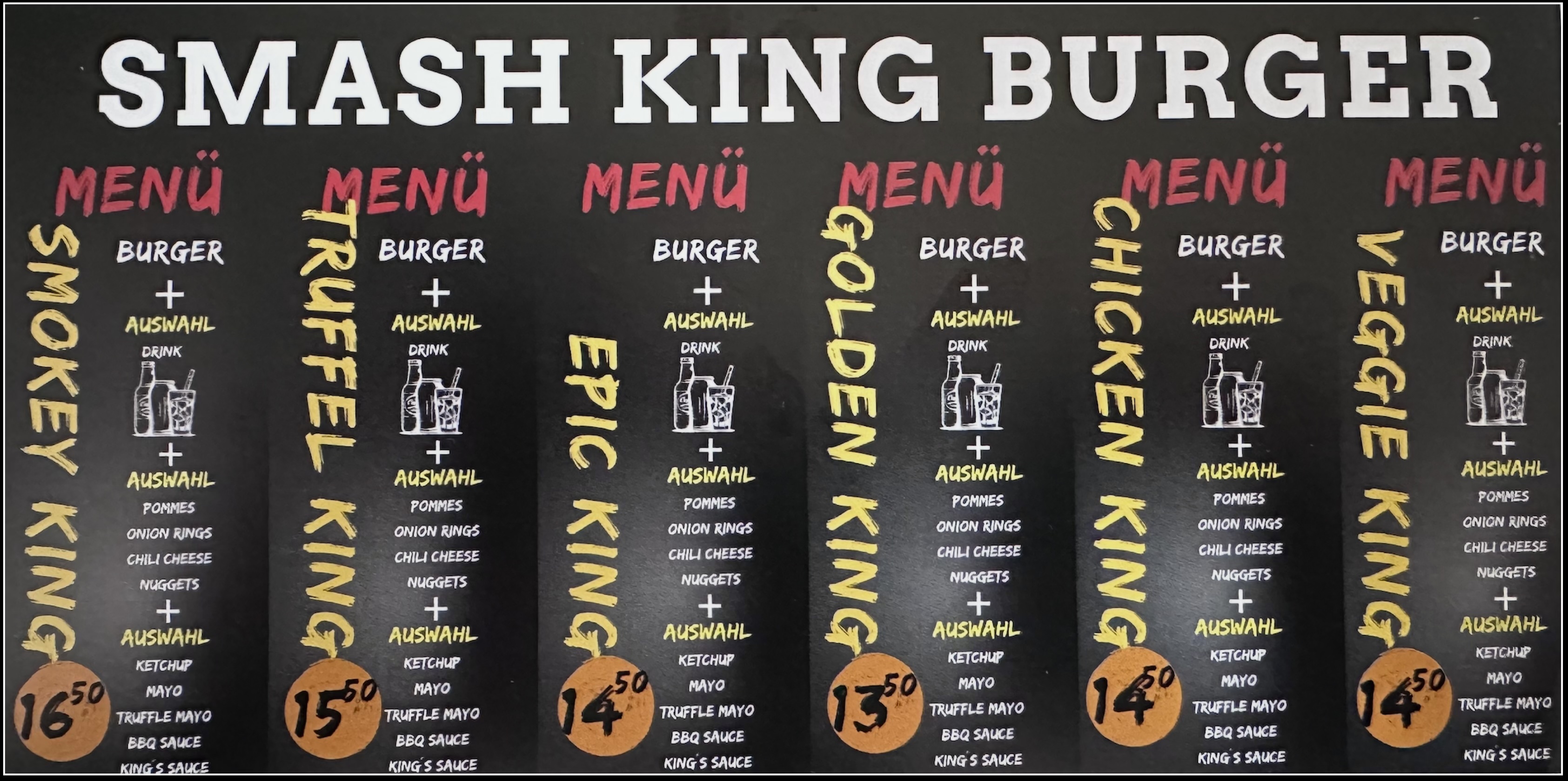 Menu board